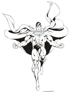 Free Superman Coloring Page