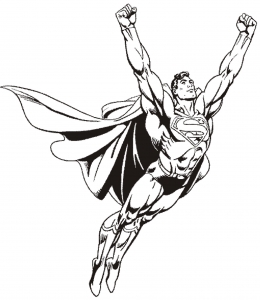 coloring-page-superman-to-color-for-kids
