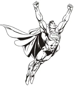 Superman Coloring Page For Kids