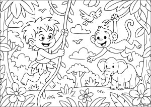 Tarzan's jungle adventure