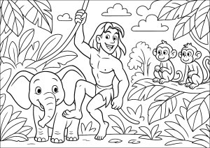 Joyful adventure in the jungle