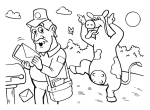 Farm Madness coloring pages for kids