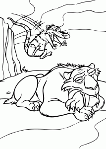 Ice Age Coloring Page For Kids