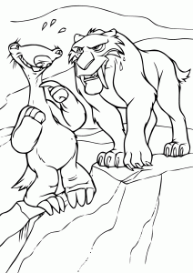 Ice Age Coloring Page For Kids