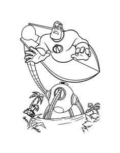 The Incredibles Coloring Page For Kids