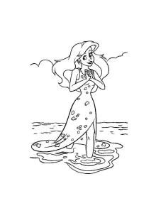 Ariel the Little Mermaid coloring book