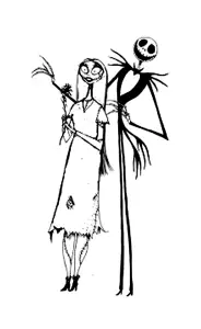 Mr. jack's christmas coloring page to print