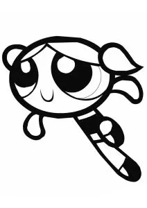 Bubbles coloring with thick lines