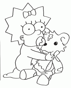 Free Simpsons coloring pages to print