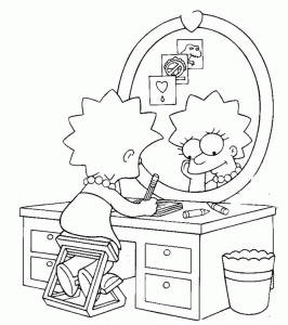 Free Simpsons coloring pages to print