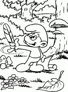 Image of The Smurfs to print and color