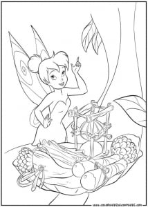 Coloring of The Fairy Tincker bell to download for free