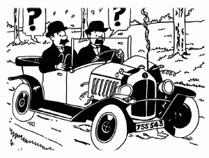 Tintin Coloring Page For Children