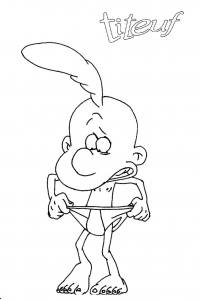 Coloring Of Titeuf For Children