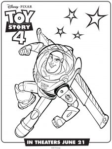 Buzz Lightyear : Toy Story 4 coloring page (Disney / Pixar)