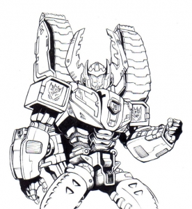 Transformers coloring pages for kids