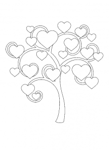 Trees with pretty hearts