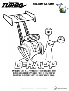 Turbo Coloring Page For Kids To Print