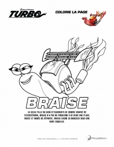 Free download of Turbo coloring pages
