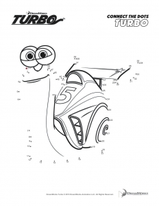 Turbo coloring pages for kids