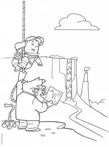 Free printable drawing of Upstairs to color