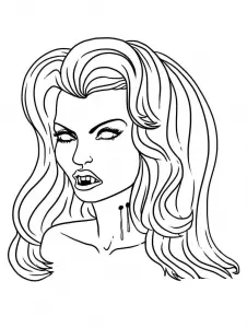 Free Vampires Drawing To Print And Color