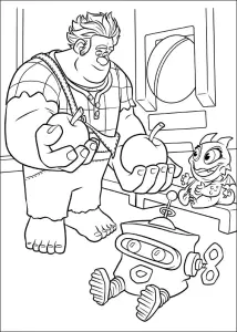 Ralph's Worlds Coloring Page For Kids