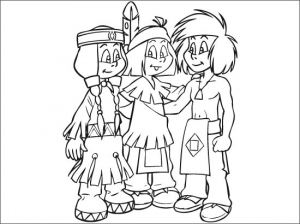 Yakari coloring pages for kids