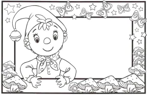 Noddy coloring page to print