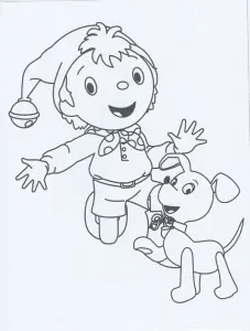 Free noddy drawing to download and color