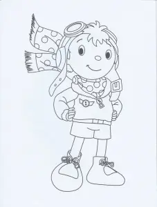 Image of noddy to download and color