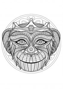 Mandala tete singe 1