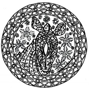Mandala zebre complexe 1