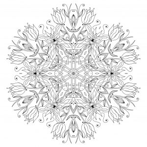 Motifs doux et elegents dans un mandala unique par epic22