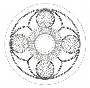 Beaucoup de petits détails et de zones assez réduites, pour un Mandala celtique au final très original et harmonieux.