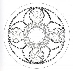 Beaucoup de petits détails et de zones assez réduites, pour un Mandala complexe celtique au final très original et harmonieux.