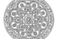 Mandala a colorier adulte difficile 22