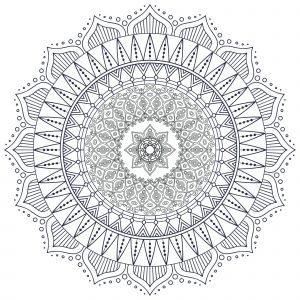 Mandala zen antistress complexe 7