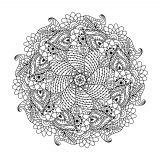 Easy mmandala with vegetal patterns by ceramaama