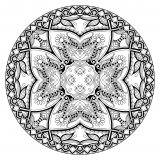 Coloriage mandala complexe par karakotsya 1 1