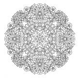 Coloriage mandala gratuit fleurs aux grands petales
