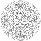Mandala a colorier fleurs vegetation a imprimer 20
