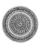 Mandala a colorier fleurs vegetation a imprimer 3