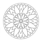Mandala a colorier fleurs vegetation a imprimer 8