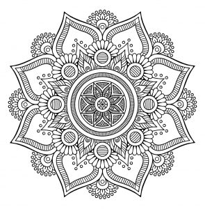Mandala grande fleur