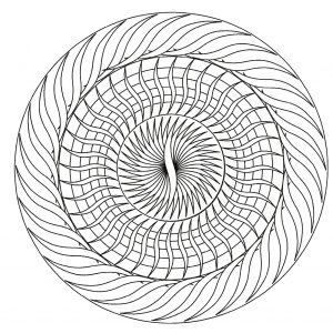 Mandala facile geometrique 5