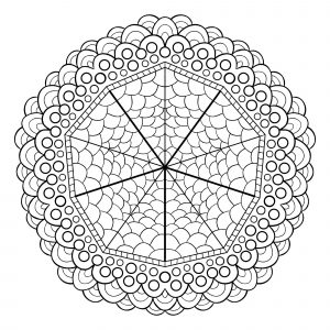 Mandala geometrique abstrait 5