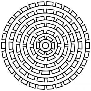 Mandala simple geometrique