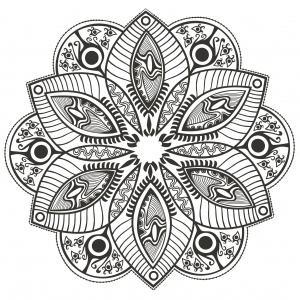 Un mandala fleuri original par markovka