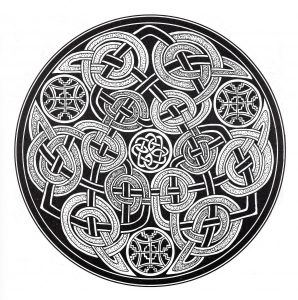 Coloriage mandala celtique 12